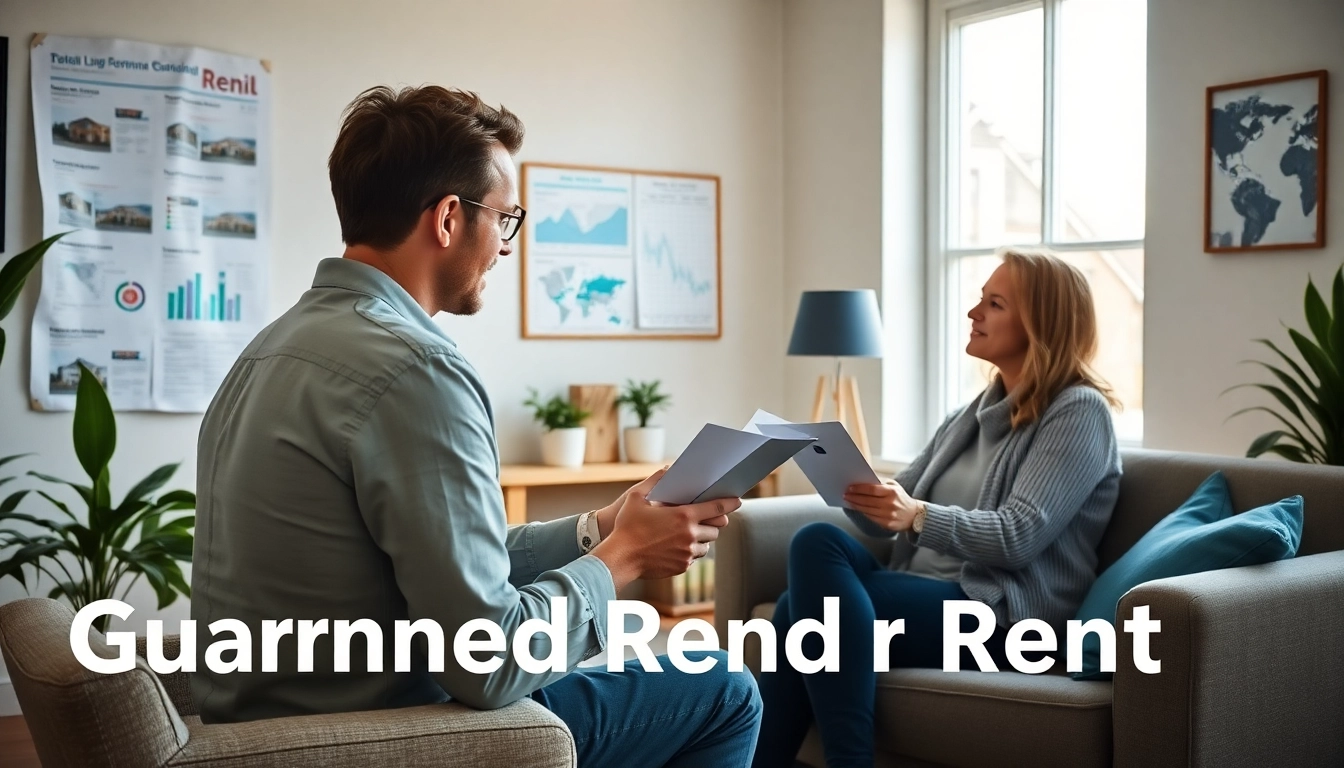 Explore guaranteed rent in Chesham with a real estate agent in a professional setting.