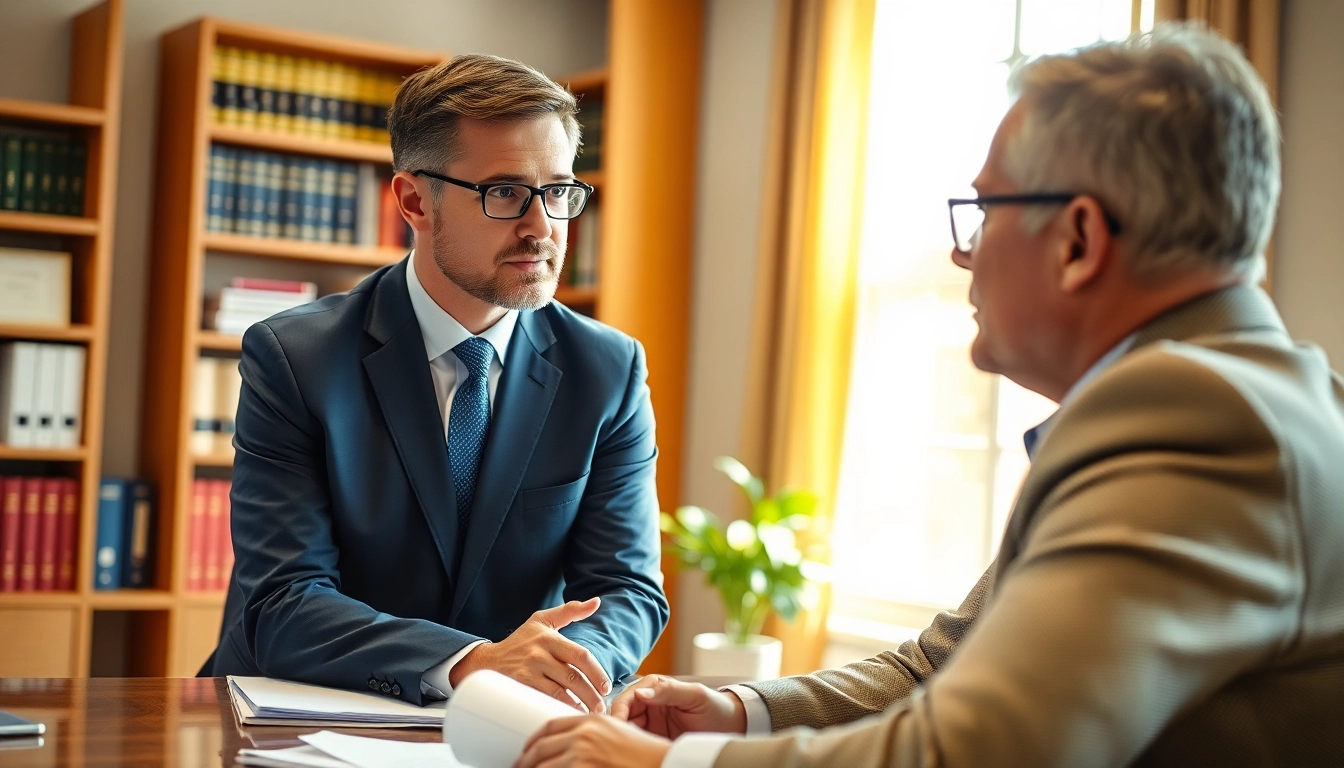 Consultation with a Manassas Personal Injury Lawyer highlighting client support in an office setting.