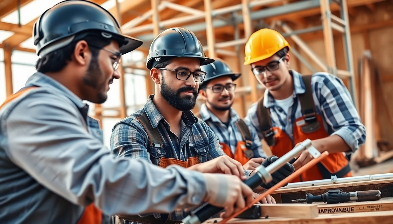 Engaged learners in a roofing apprenticeship demonstrate teamwork and skill on-site.