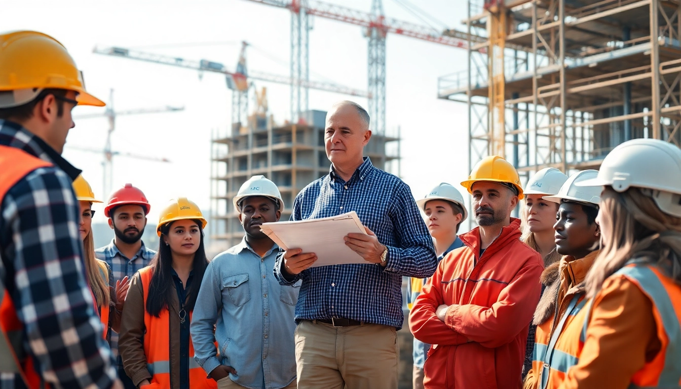 Engaged participants in construction safety classes learning essential protocols on-site.