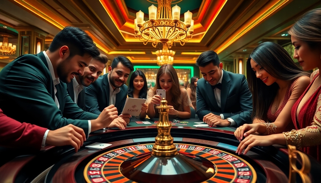 Di tengah kasino yang sibuk, para pemain menggunakan strategi taruhan Utama4D Daftar di meja roulette.