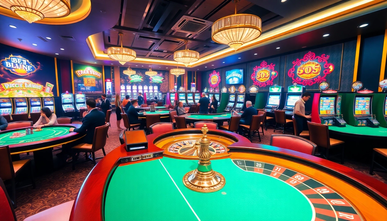 Engaged players celebrate big wins at jun88.com casino with vibrant games and exciting atmosphere.