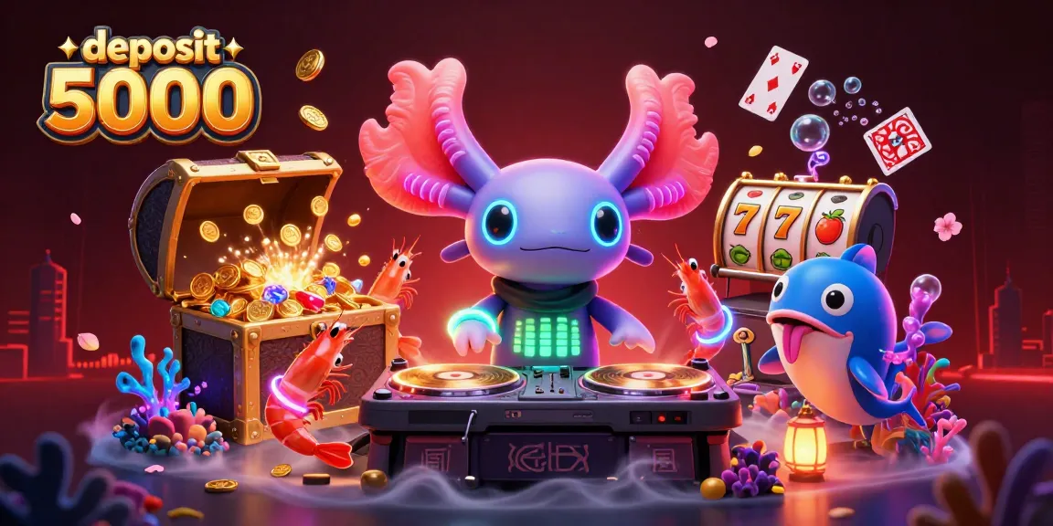Spin to win with deposit 5000 at our vibrant casino featuring colorful characters and rich rewards!
