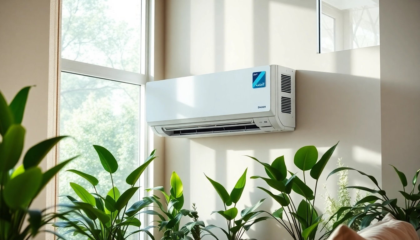 Enhance comfort with Daikin mini split ac in a beautifully designed living room.