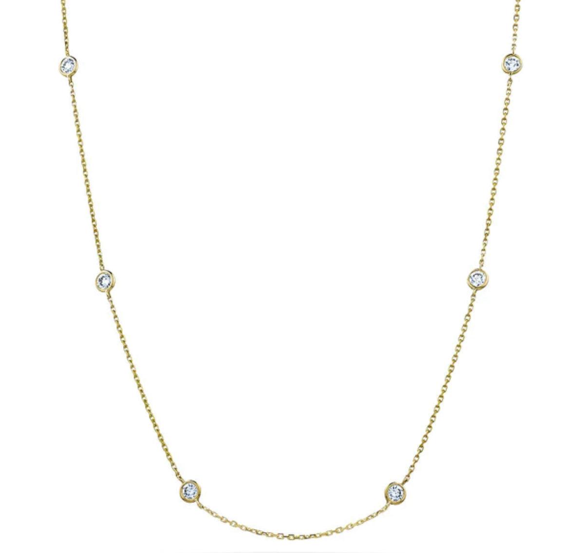 Rose Gold Necklace Inspired by the Swiss Alps