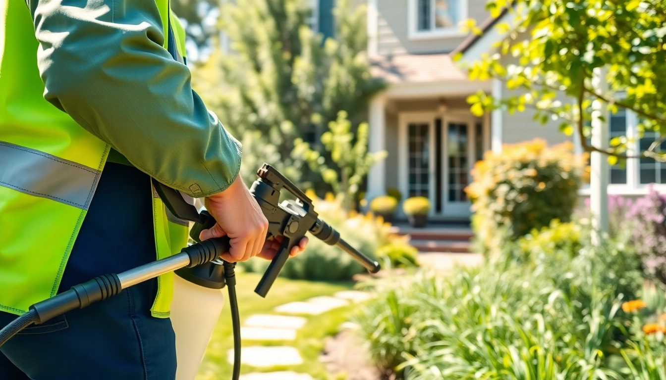 Implementing perimeter bug protection with professional care in a residential setting.