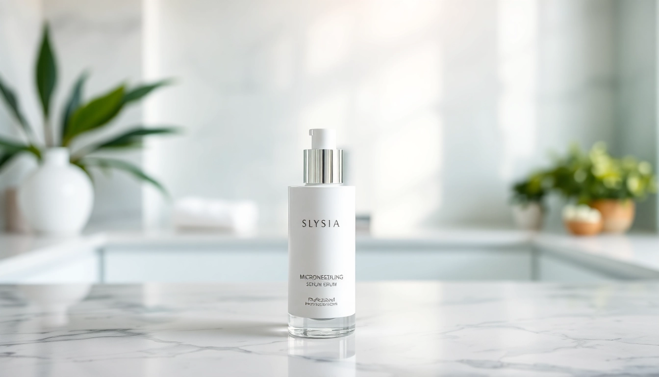Explore the best microneedling serum featured in an elegant spa setting.