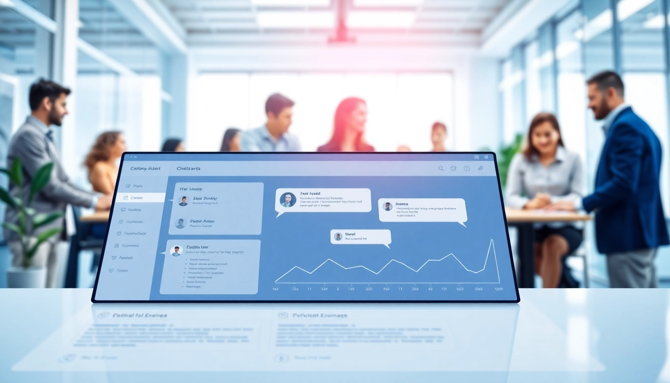 Engaging view of an enterprise assistant software interface enhancing workplace efficiency.