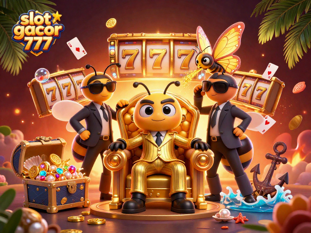 Experience thrilling payouts with slot gacor 777 as a bumblebee mob boss and bodyguards explore hidden treasures.