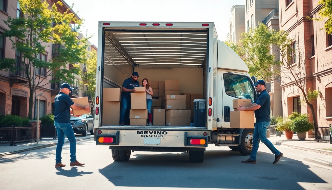 Find trusted removals near me with efficient movers loading a truck.