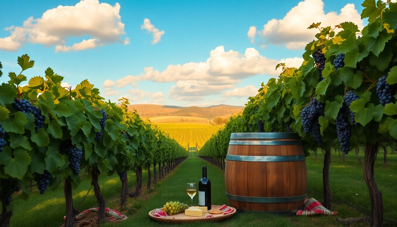 Experience the best wineries in California with stunning vineyards and a cozy picnic setup.