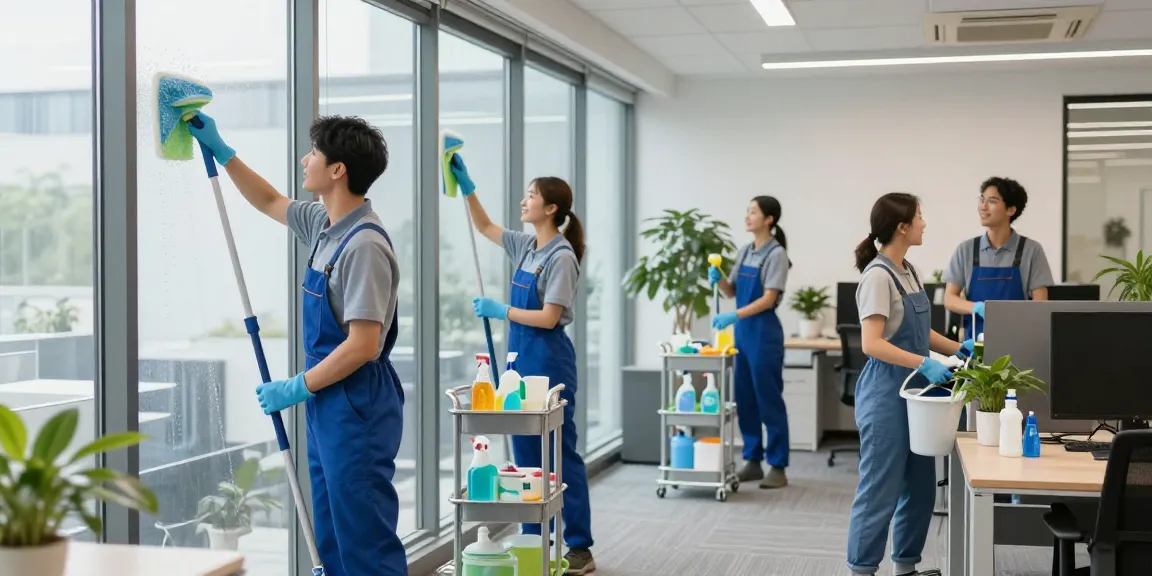 Gebäudereiniger in Dortmund reinigen professionelle Büros nachhaltig und effektiv.