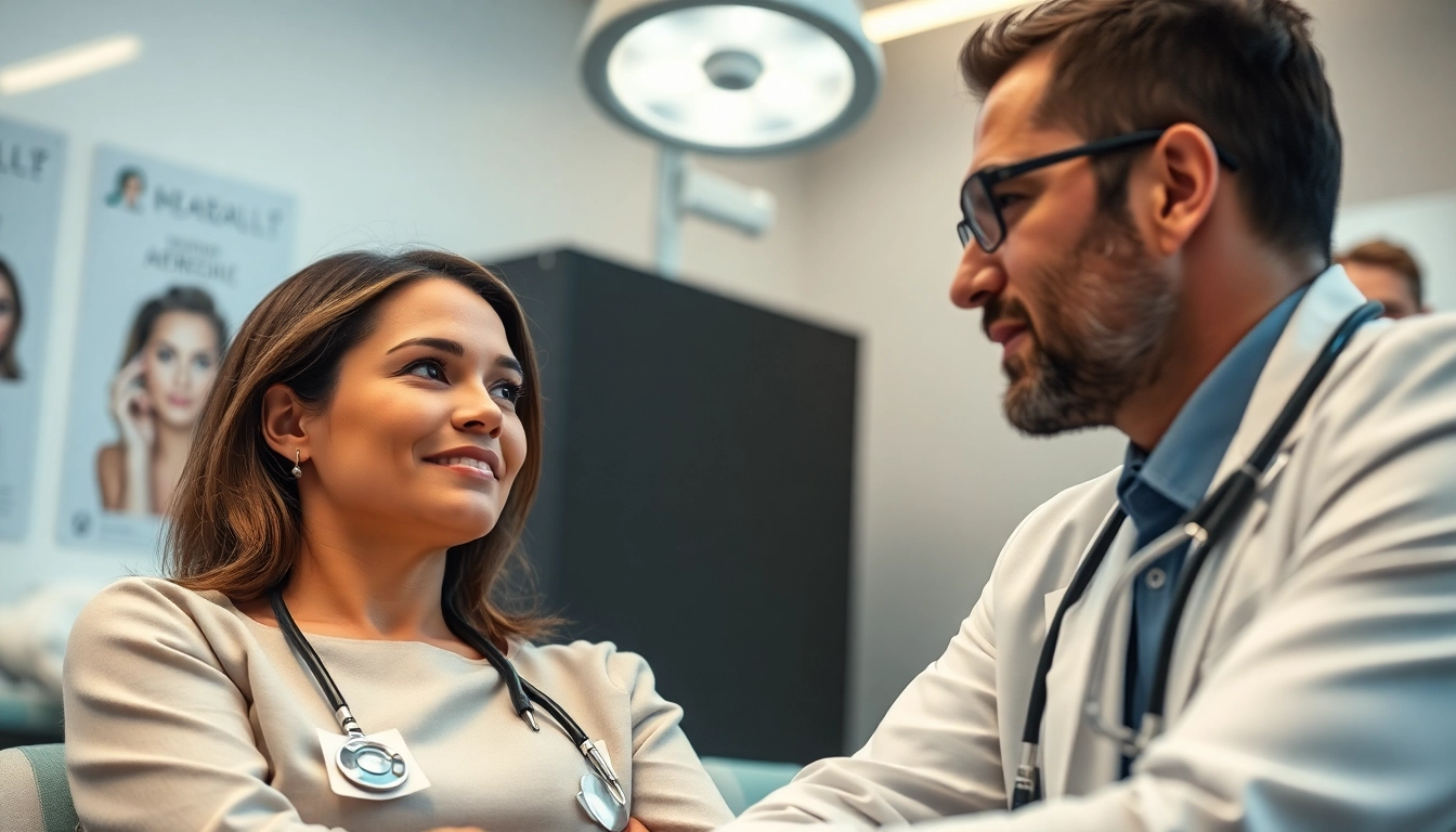 Plastische Chirurgie Hamburg: Expert consultation in a modern clinic with attentive focus.