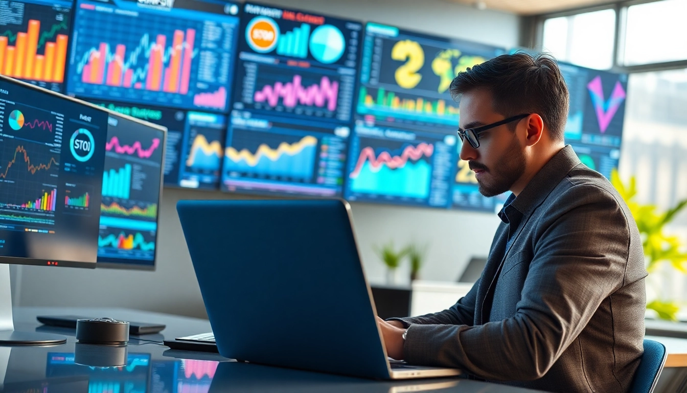 Utilize AI for competitive intelligence in modern analytics setup with dynamic visual data.