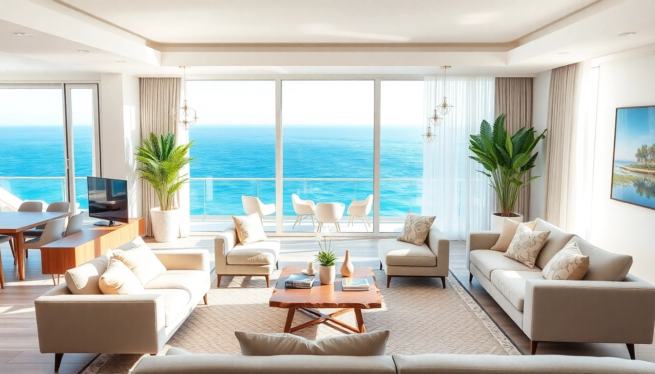 Showcase modern alanya apartments for sale highlighting ocean views and stylish interiors.