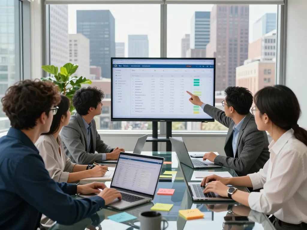 SEO experts brainstorming in NYC office about best SEO Company NYC strategies.