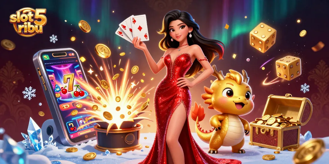 Engage in thrilling slot 5 ribu action with vibrant characters and jackpot excitement!