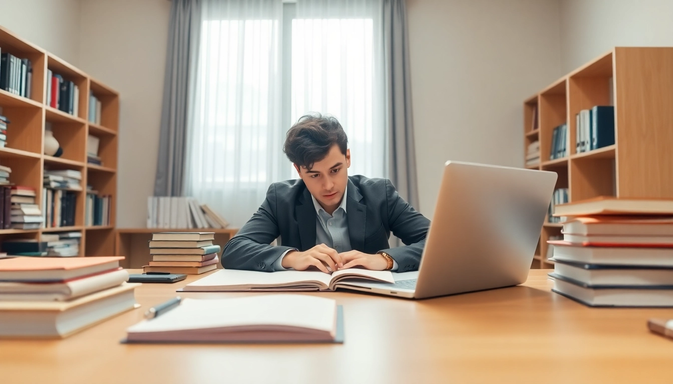 Engaging study session for those wanting to pay someone to take pmp exam, showcasing a dedicated learner.