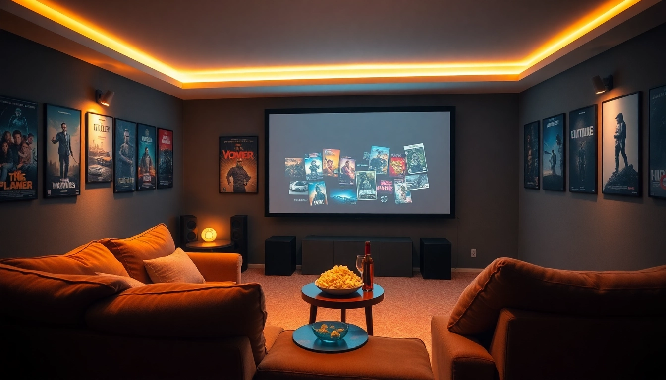 ดูหนังออนไลน์ฟรี สนุกสนานในบรรยากาศที่สบายกับโซฟานุ่มและจอโปรเจคเตอร์