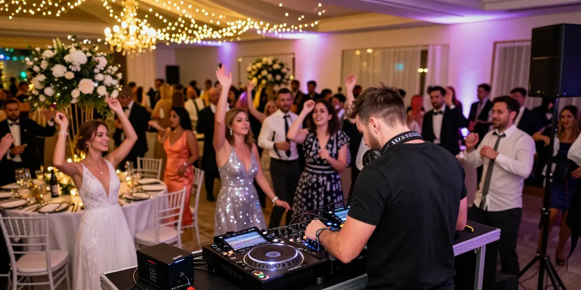 Der DJ für Hochzeit in Berlin sorgt für eine unvergessliche Feier mit tanzenden Gästen.