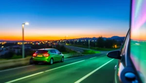 Vigneta Cehia pentru autostrăzi, asociată cu numărul de înmatriculare, pe fundalul unei căi rutiere cehe.