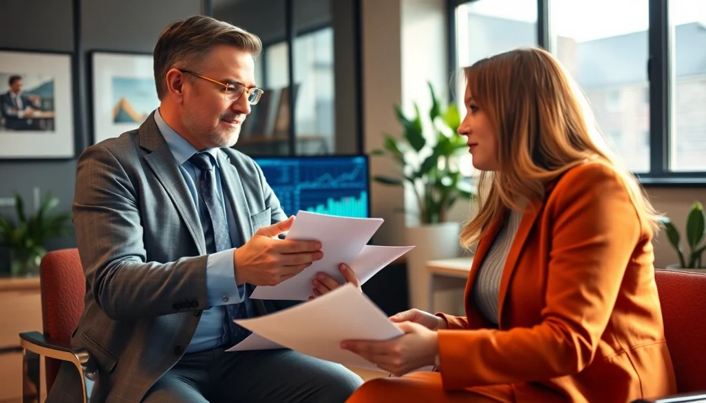 신용카드 현금화와 관련된 상담을 하는 전문가의 모습