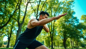 Menampilkan suletoto alternatif yang efisien dalam sesi latihan atlet di luar ruangan.