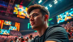 Witness the excitement of esports at https://gamelevate.com with a dynamic gamer in action.