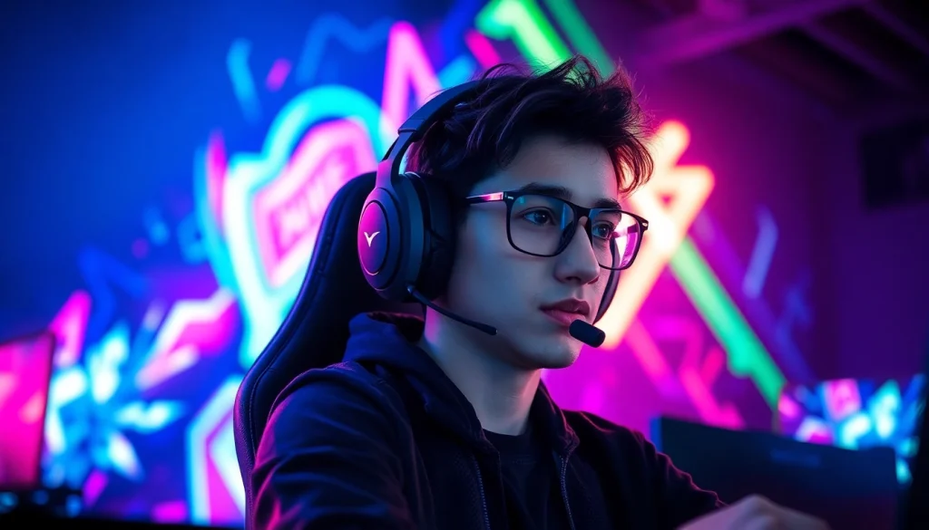 Engaged gamer immersed in the world of online gaming featuring New888 gaming elements.