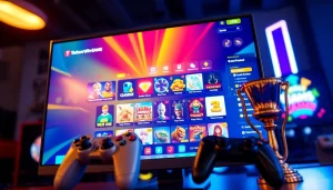 Tashangame offers a vibrant online gaming experience with colorful icons and engaging gameplay.