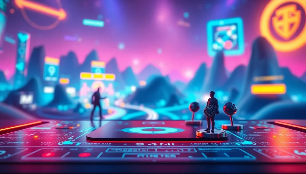 Login lapak303 game interface dengan latar belakang penuh warna dan elemen dinamis yang menarik.