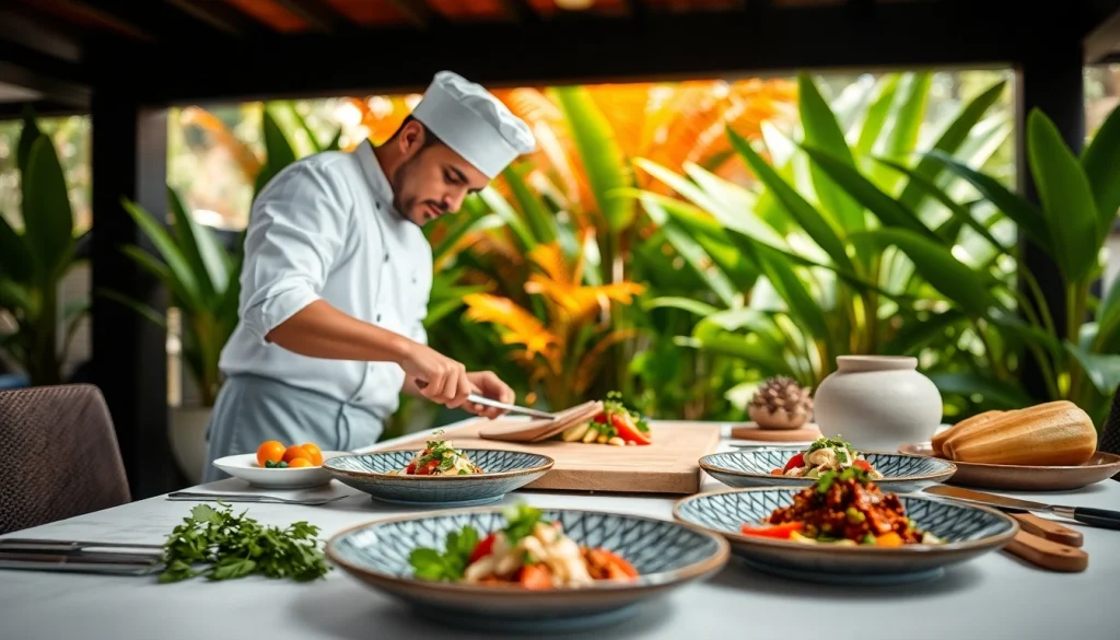 Experience a luxurious private chef St Martin dining experience with fresh gourmet dishes.