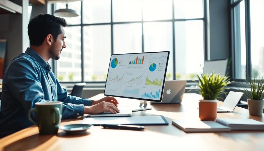 Analyze digital marketing strategies at https://www.ound-ound.com in a modern office environment