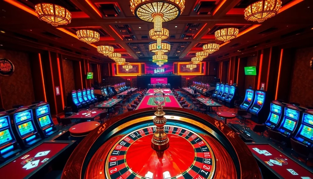 Experience the thrill of winning at the vibrant scene of https://mm88.directory/, showcasing gambling with roulette and poker chips.