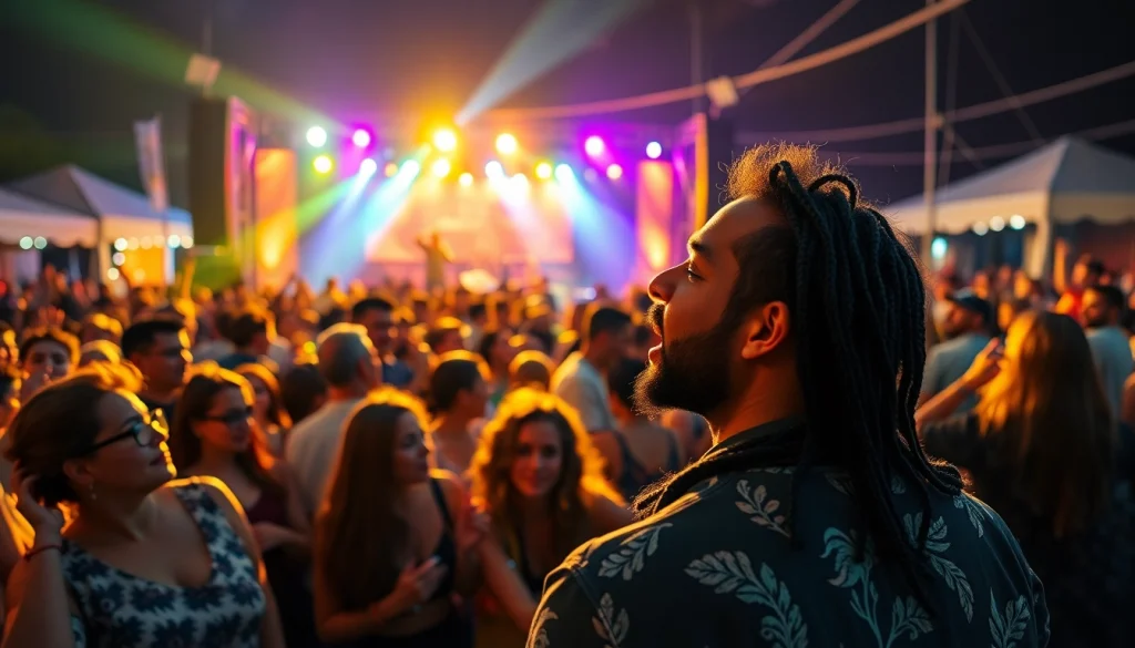 Engaging kora live concert showcasing a diverse crowd enjoying a vibrant performance.