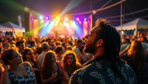 Engaging kora live concert showcasing a diverse crowd enjoying a vibrant performance.