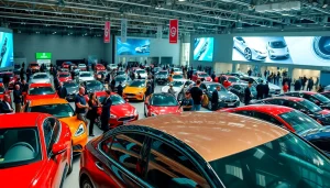 Attendees engaging with innovative vehicles at an Auto Cars Show showcasing diverse automotive designs.