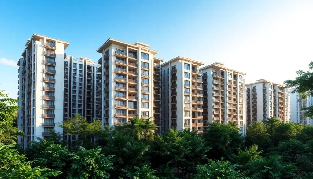 View of Tampines St 95 EC showcasing luxury living amid lush greenery and modern architecture.