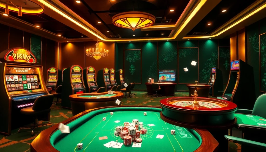 Enjoy an exhilarating gaming experience at trang chủ 79king with vibrant slot machines and casino tables.