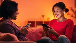 Engaging in free AI sex chat with intimate interactions in a cozy setting.