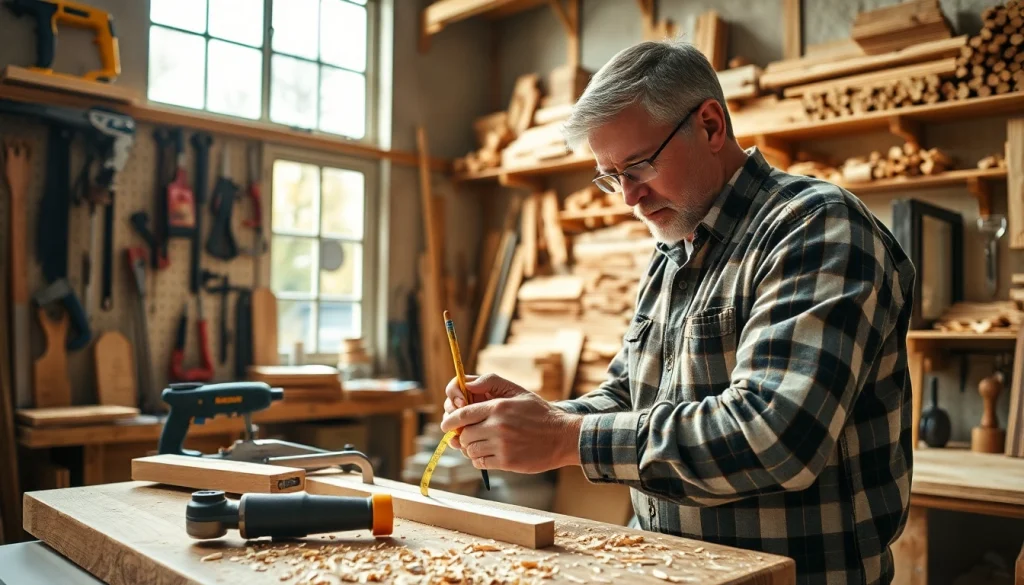 Enhancing skills in a Carpentry Apprenticeship Near Me with a professional carpenter in action.