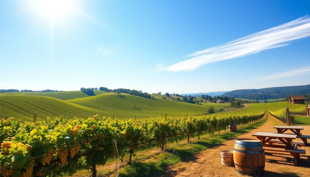 Enjoy the beauty of clarksburg wineries with picturesque vineyards and rustic wooden barrels.
