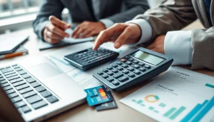 카드깡 관련 금융 거래를 계산하는 모습.