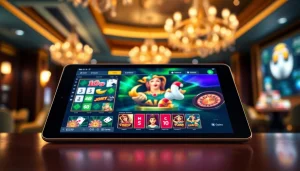 Experience exciting games at Canada casinos online with a stunning digital tablet interface.
