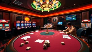 Experience the thrill of gambling at Nhà cái MM88 with an engaging poker scene and vibrant casino atmosphere.