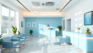 Best dental clinic in Malaysia featuring a modern waiting area with friendly staff and contemporary design.