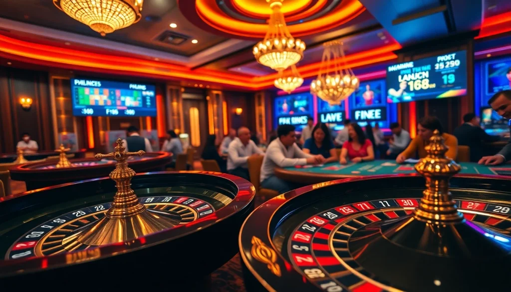 Experience the luxury of เจ้ามือรับแทง F168 with vibrant casino gaming visuals showcasing excitement and professionalism.