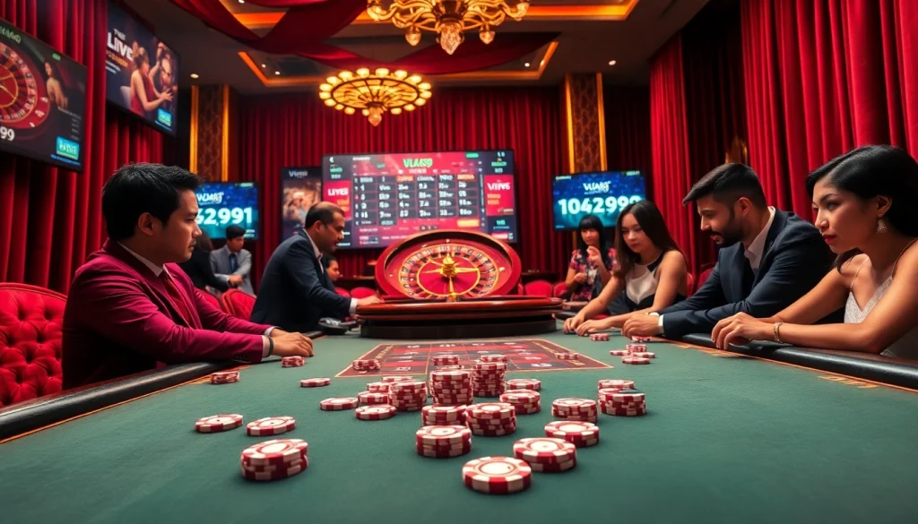 Experience thrilling moments at VUA99's captivating poker table.