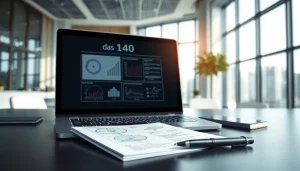 Understanding das 140 specifications in a contemporary office setup with detailed diagrams.