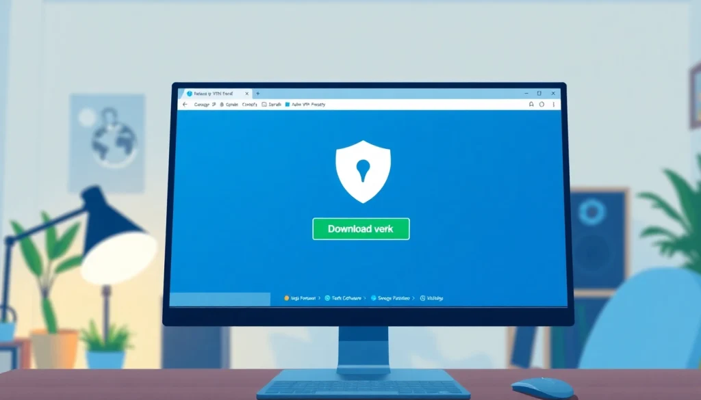 Download a free vpn download while setting up VPN software on a Windows computer.